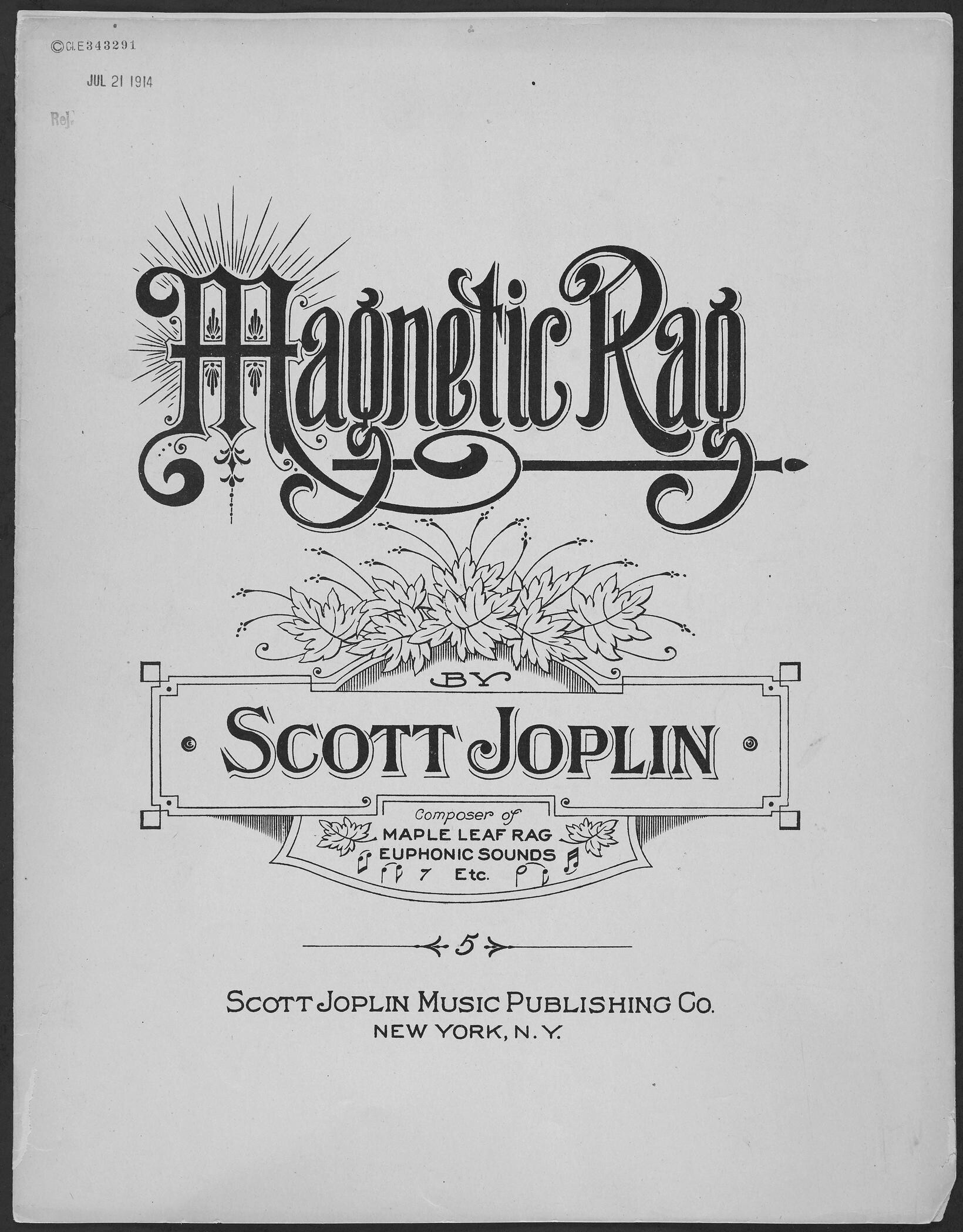 Magnetic Rag by Scott Joplin